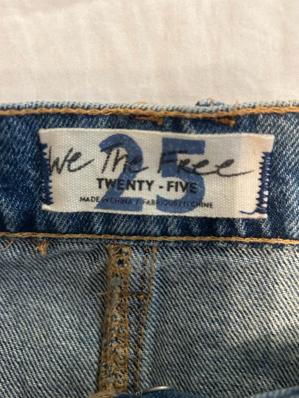 Free People Light Blue Distressed Denim Mini Skirt - Picture 8 of 8